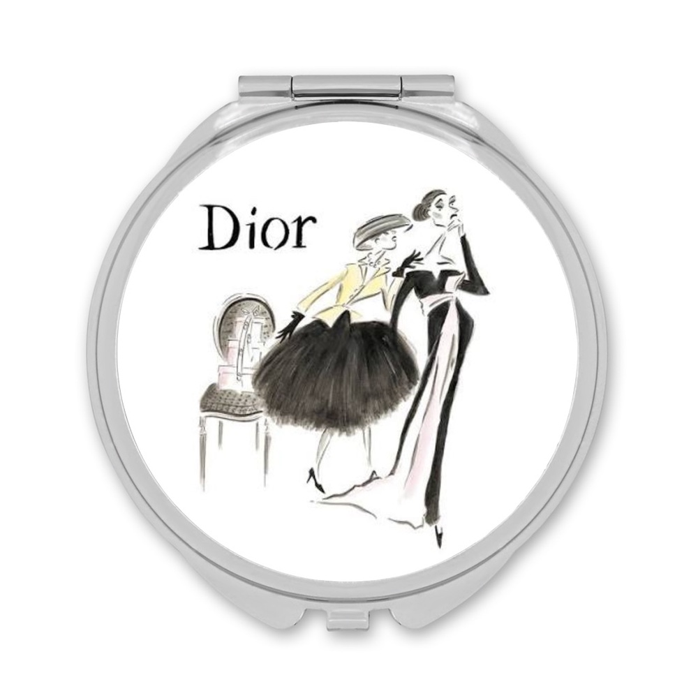 HANDMADE FASHION Double Sided Compact Mirror